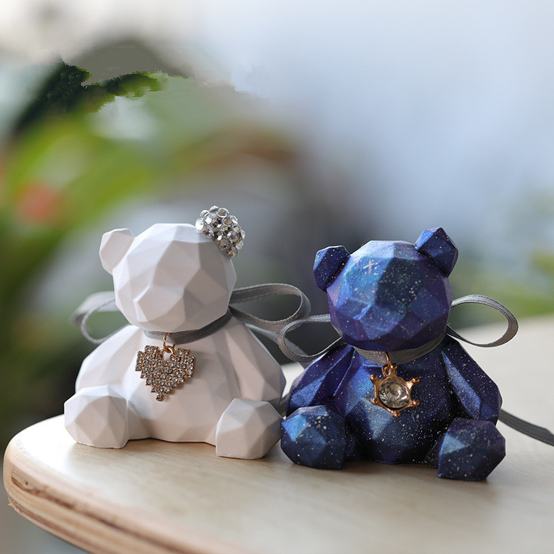 Candle Supplies Store - 3D สเตอริโอหมีแม่พิมพ์ซิลิโคน Diy สัตว์เทียนรูปแม่พิมพ์ยิปซั่มสบู่ทำเทียนอุปกรณ์ Handmade เค้กช็อคโกแลตตกแต่ง