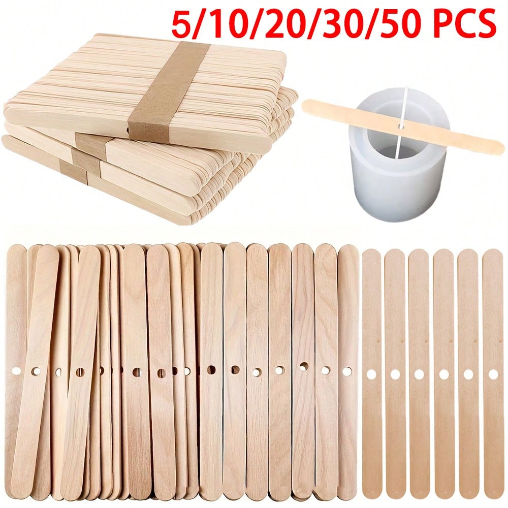 Candle Supplies Store - ชุดอุปกรณ์จัดตำแหน่งไส้เทียนไม้ 1 รู สำหรับทำเทียนหอม DIY งานฝีมือแฮนด์เมด