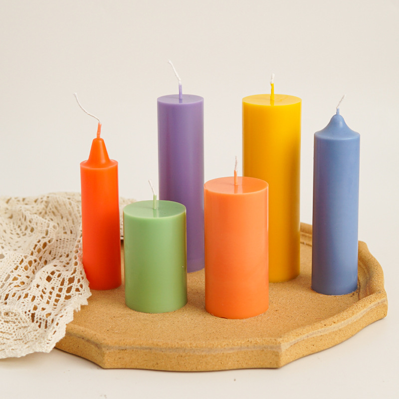 Candle Supplies Store - แม่พิมพ์เทียนทรงกระบอกพลาสติก แม่พิมพ์ทำเทียนทรงกระบอกแบบแบนด้านบน แม่พิมพ์อะคริลิกพลาสติก อุปกรณ์ทำเทียน