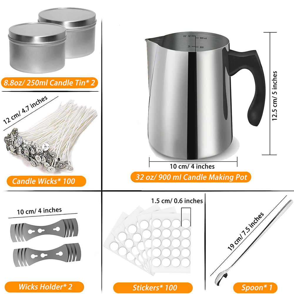 เทียนทําชุดเริ่มต้นอุปกรณ์รวมท - Candle Supplies Store บทวิจารณ์และราคา