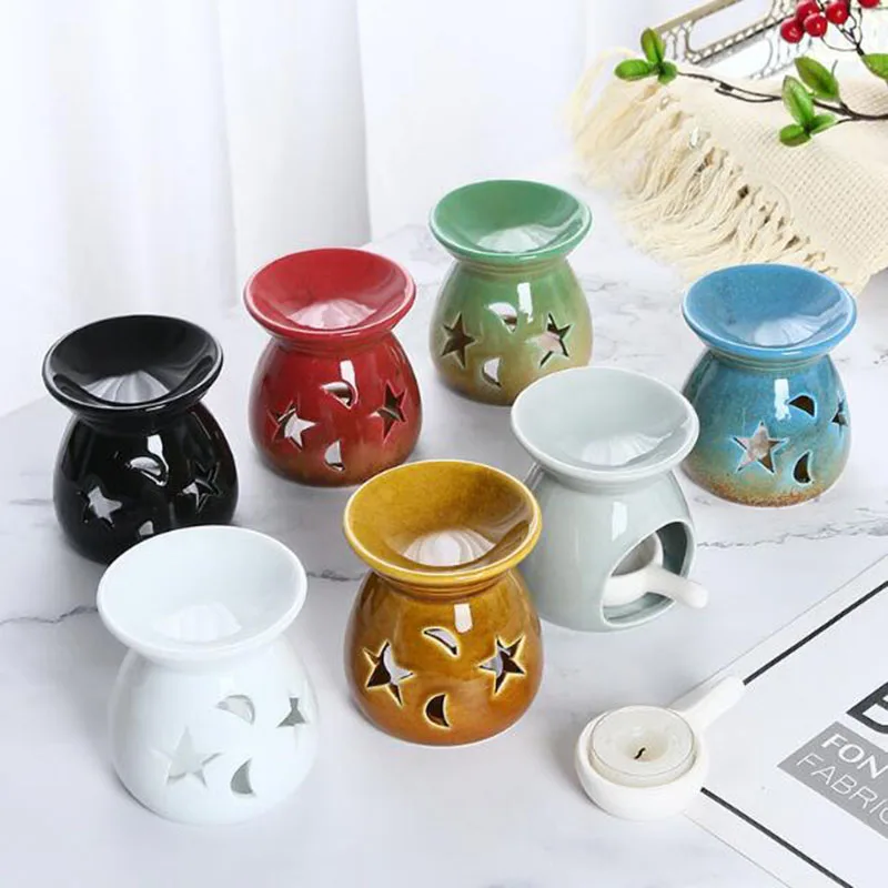 เตาเผาเซรามิกทรงดาวพระจันทร์กล - Candle Supplies Fragrance Oil บทวิจารณ์และราคา