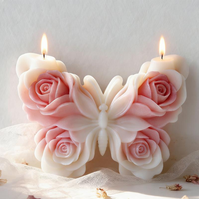 แม่พิมพ์ซิลิโคนรูปผีเสื้อกุหลา - Candle Supplies Store บทวิจารณ์และราคา