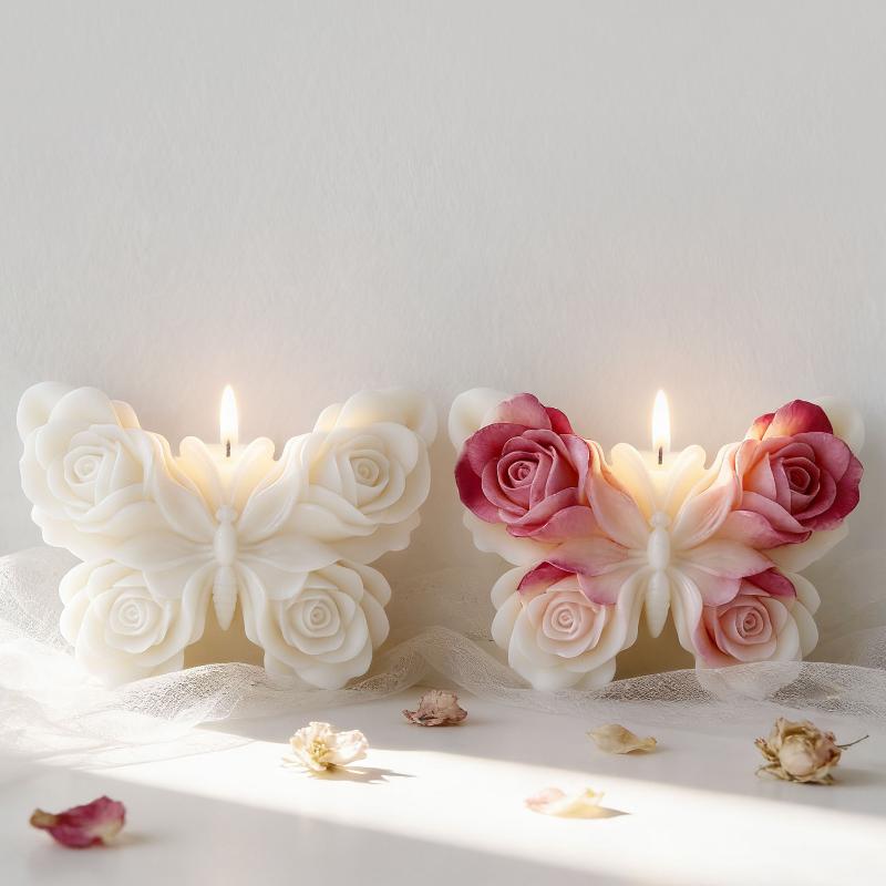แม่พิมพ์ซิลิโคนรูปผีเสื้อกุหลา - Candle Supplies Store บทวิจารณ์และราคา