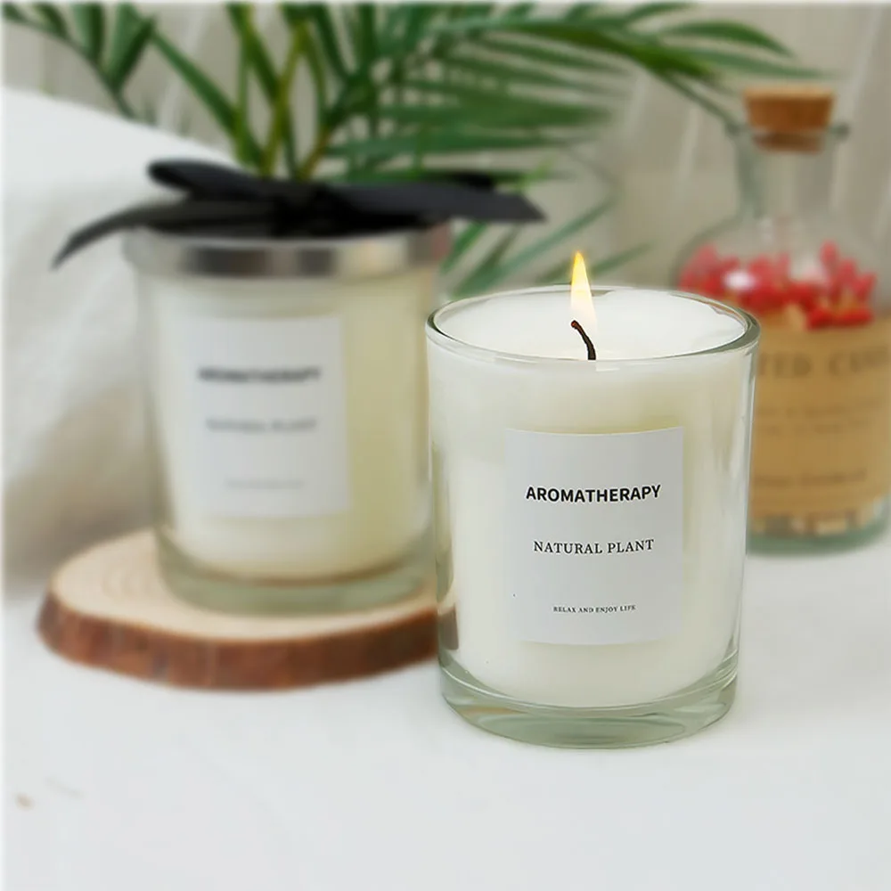 หรูหราแก้วเทียน Jar สีดําสีขาว - Luxury Candle Supplies Usa บทวิจารณ์และราคา